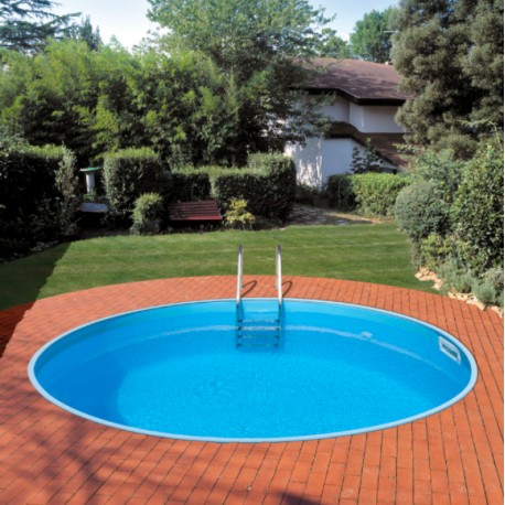 Vgradni okrogel bazen set BAHRAIN 350 x 150 cm