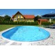 Vgradni ovalni bazen set FLORENZ 7x3,5x1,2m Planet Pool