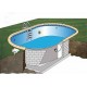 Vgradni ovalni bazen set FLAMINGO 8,00x 4,20x 1,50 m, peščeni filter 11 m3/h