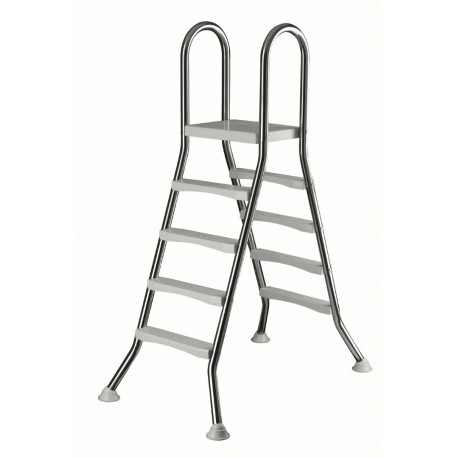 LESTEV NERJAVEČA, 2x5 stopnic, v150 cm, fi 43 mm